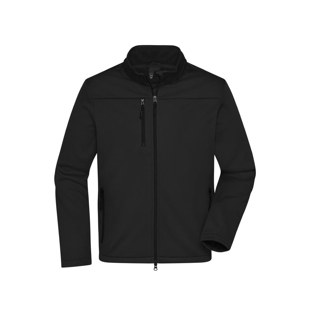 Men's Softshell Jacket - Klassische Softshelljacke im sportlichen Design aus recyceltem Polyester