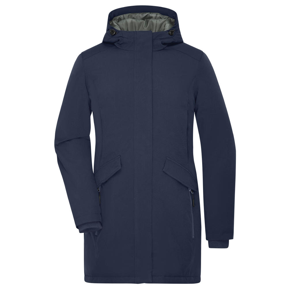Ladies' Business Parka - Klassischer, wattierter Parka mit angeschnittener Kapuze