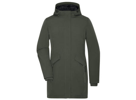 Ladies' Business Parka-Klassischer, wattierter Parka mit angeschnittener Kapuze