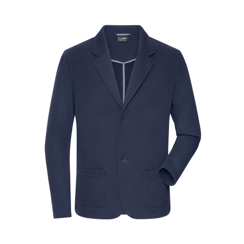 Men's Business Blazer-Klassischer Sweatblazer in angenehmer French-Terry Qualität