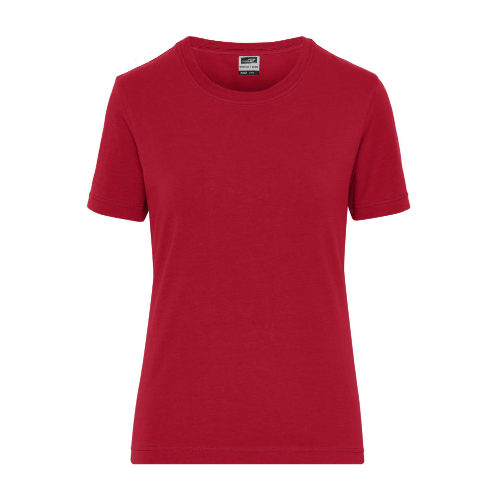 Ladies' ORGANIC Stretch-T Work - SOLID -   OCS Blended - T-Shirt aus weichem Elastic-Single Jersey
