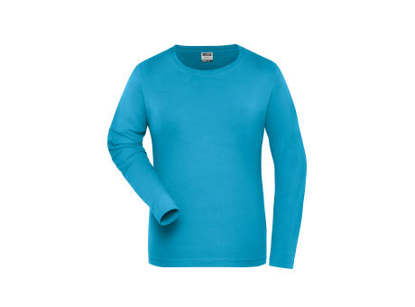 Ladies' BIO Stretch-Longsleeve Work - SOLID - - Langarm Shirt aus weichem Elastic-Single-Jersey