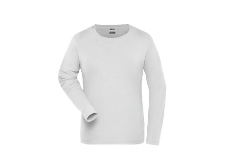 Ladies' BIO Stretch-Longsleeve Work - SOLID - - Langarm Shirt aus weichem Elastic-Single-Jersey