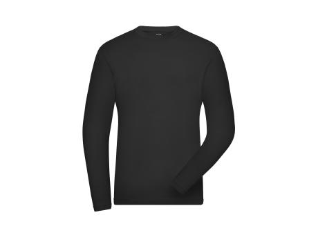 Men's BIO Stretch-Longsleeve Work - SOLID - - Langarm Shirt aus weichem Elastic-Single-Jersey