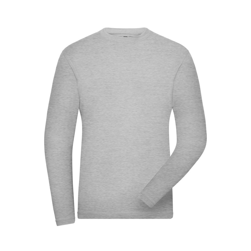 Men's BIO Stretch-Longsleeve Work - SOLID --Langarm Shirt aus weichem Elastic-Single-Jersey