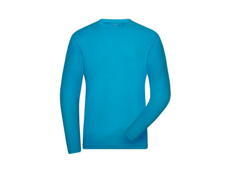 Men's BIO Stretch-Longsleeve Work - SOLID - - Langarm Shirt aus weichem Elastic-Single-Jersey