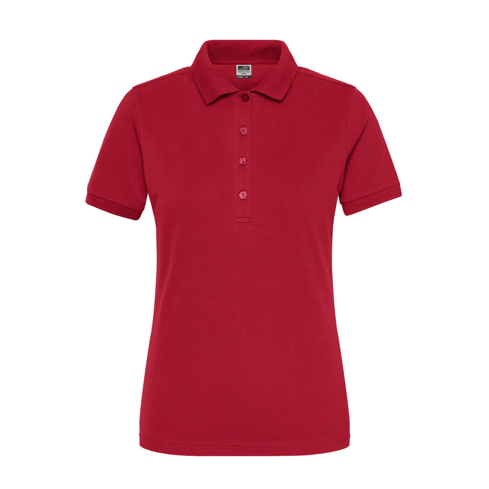 Ladies' BIO Stretch-Polo Work - SOLID - - Polo aus weichem Elastic-Piqué