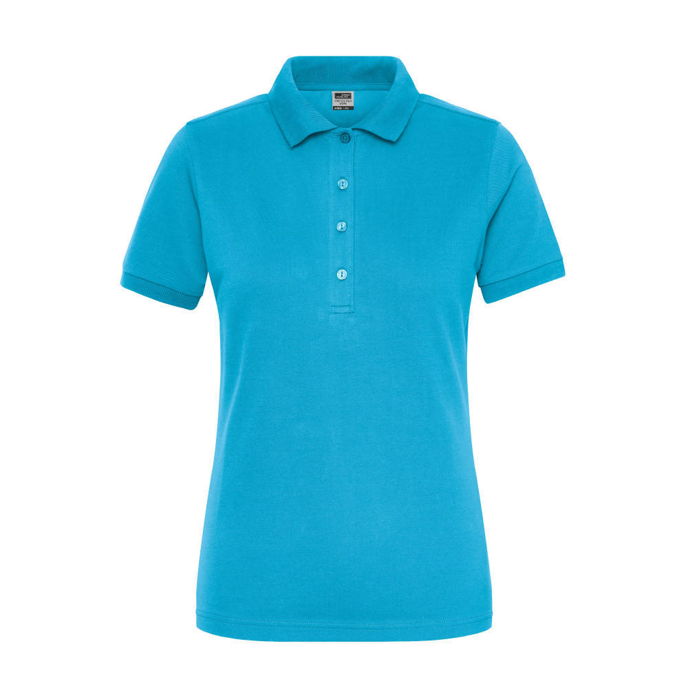 Ladies' BIO Stretch-Polo Work - SOLID - - Polo aus weichem Elastic-Piqué