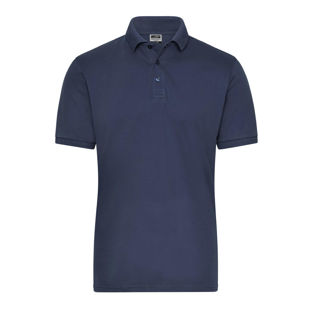 Men's BIO Stretch-Polo Work - SOLID - - Polo aus weichem Elastic-Piqué