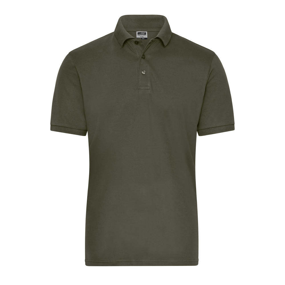 Men's BIO Stretch-Polo Work - SOLID - - Polo aus weichem Elastic-Piqué