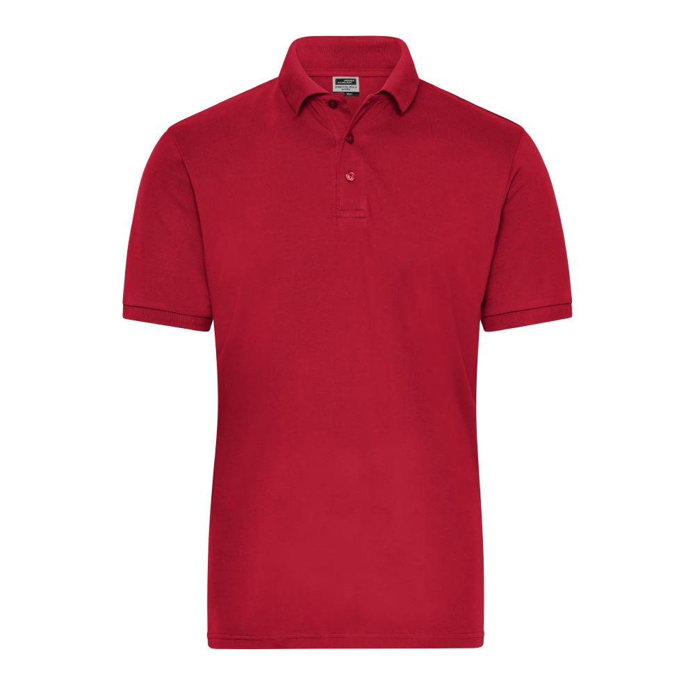 Men's BIO Stretch-Polo Work - SOLID - - Polo aus weichem Elastic-Piqué
