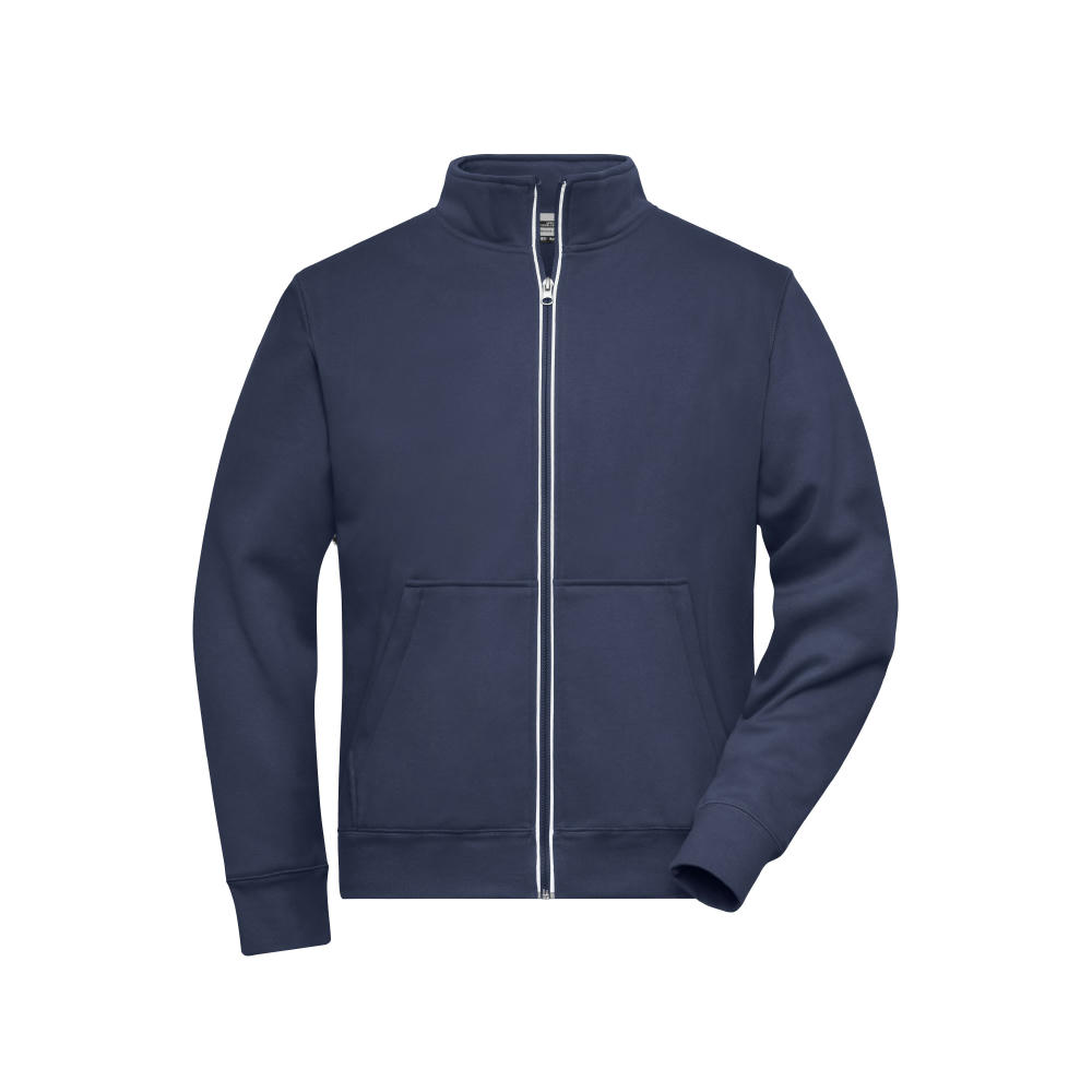 Men's Doubleface Work Jacket - SOLID - - Funktionelle Jacke mit Stehkragen und Kängurutasche
