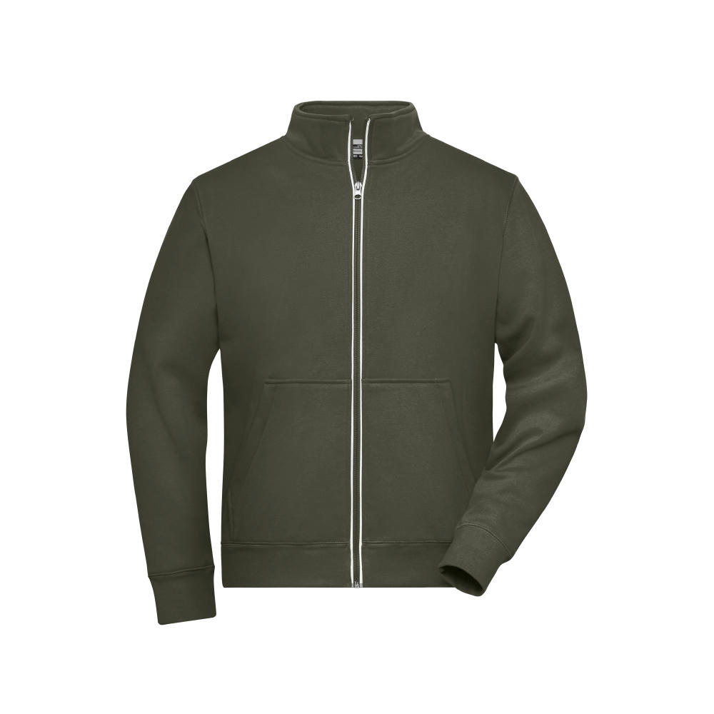 Men's Doubleface Work Jacket - SOLID - - Funktionelle Jacke mit Stehkragen und Kängurutasche
