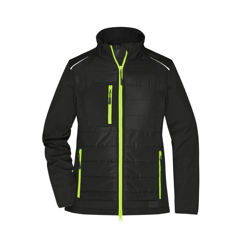 Ladies' Hybrid Jacket   GRS - Softshelljacke im attraktiven Materialmix