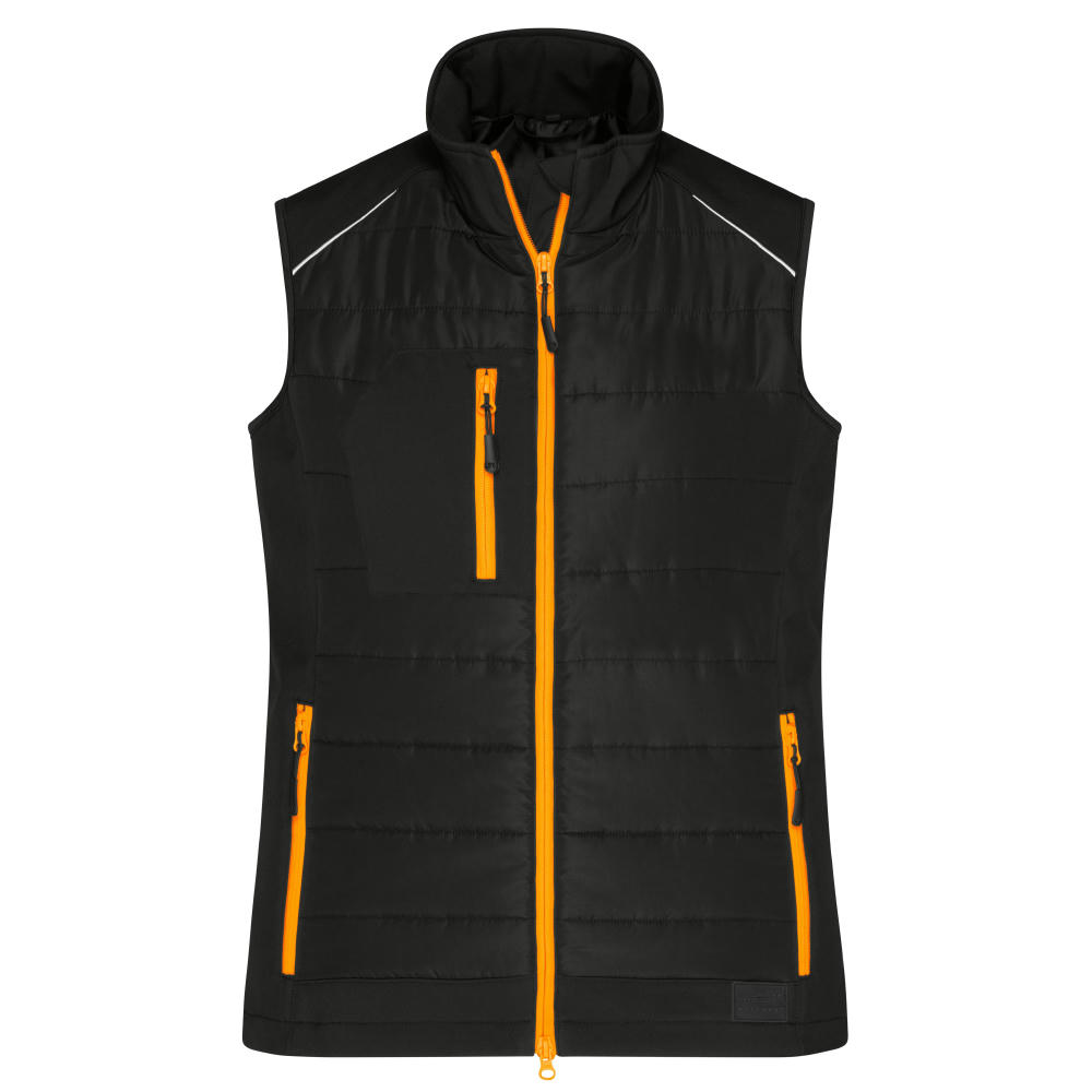 Ladies' Hybrid Vest-Softshellweste im attraktiven Materialmix