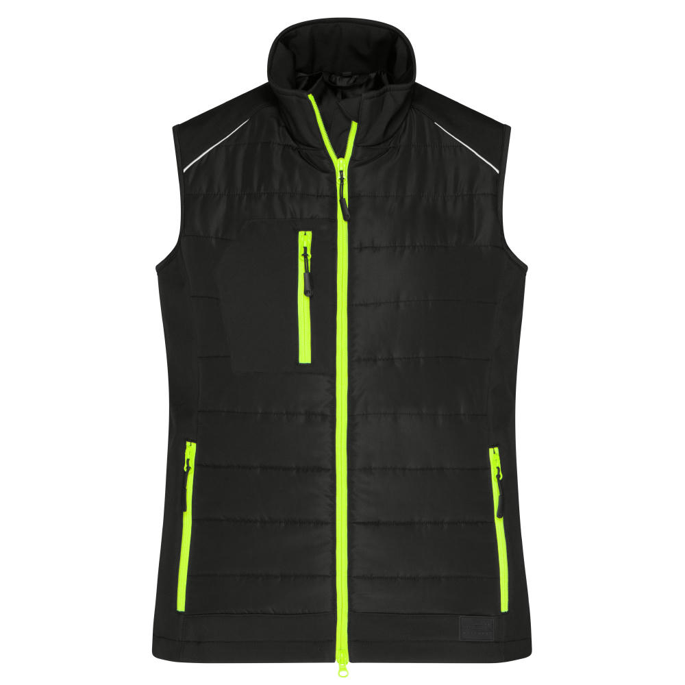 Ladies' Hybrid Vest-Softshellweste im attraktiven Materialmix