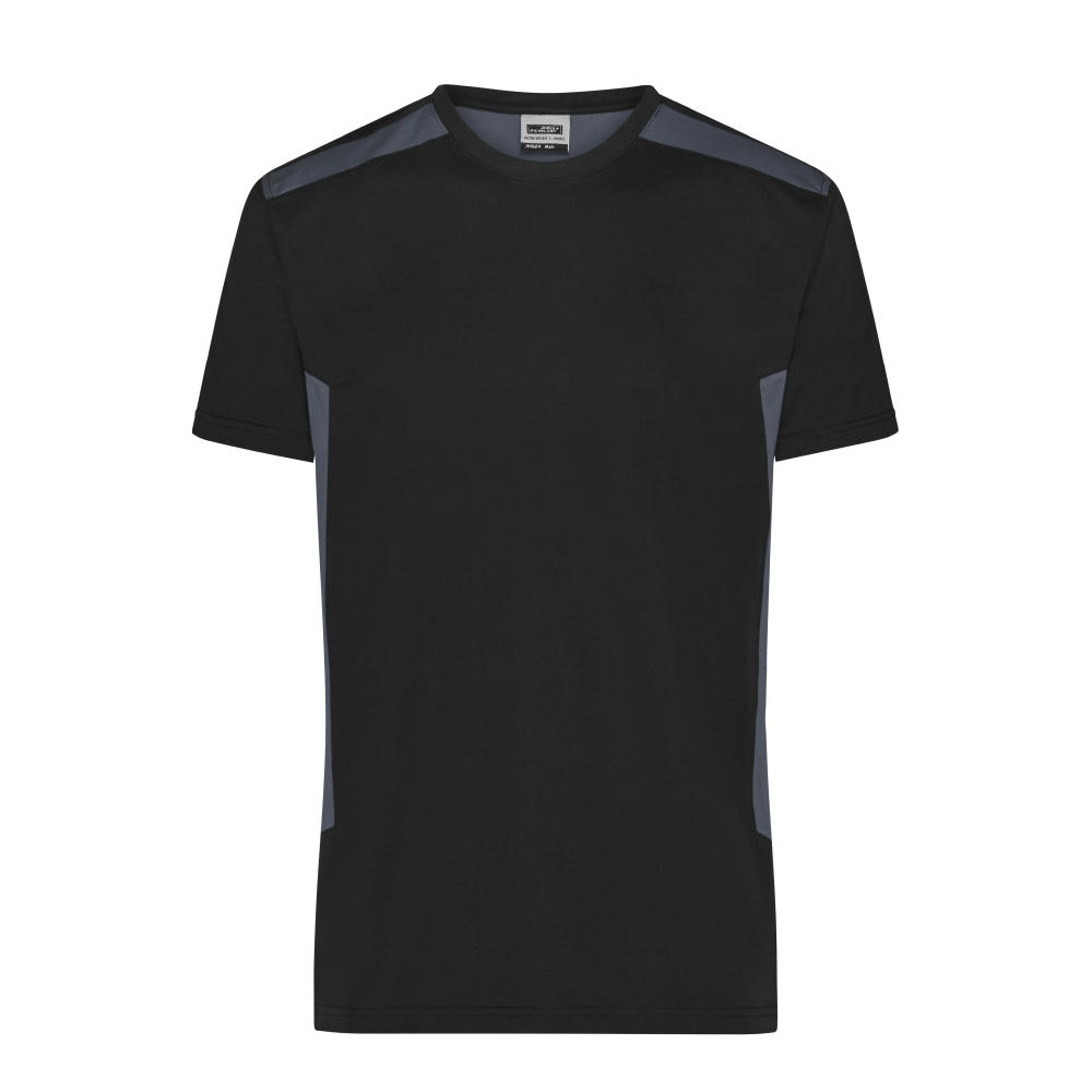 Men's Workwear T-Shirt - STRONG - - Strapazierfähiges und pflegeleichtes T-Shirt mit Kontrasteinsätzen