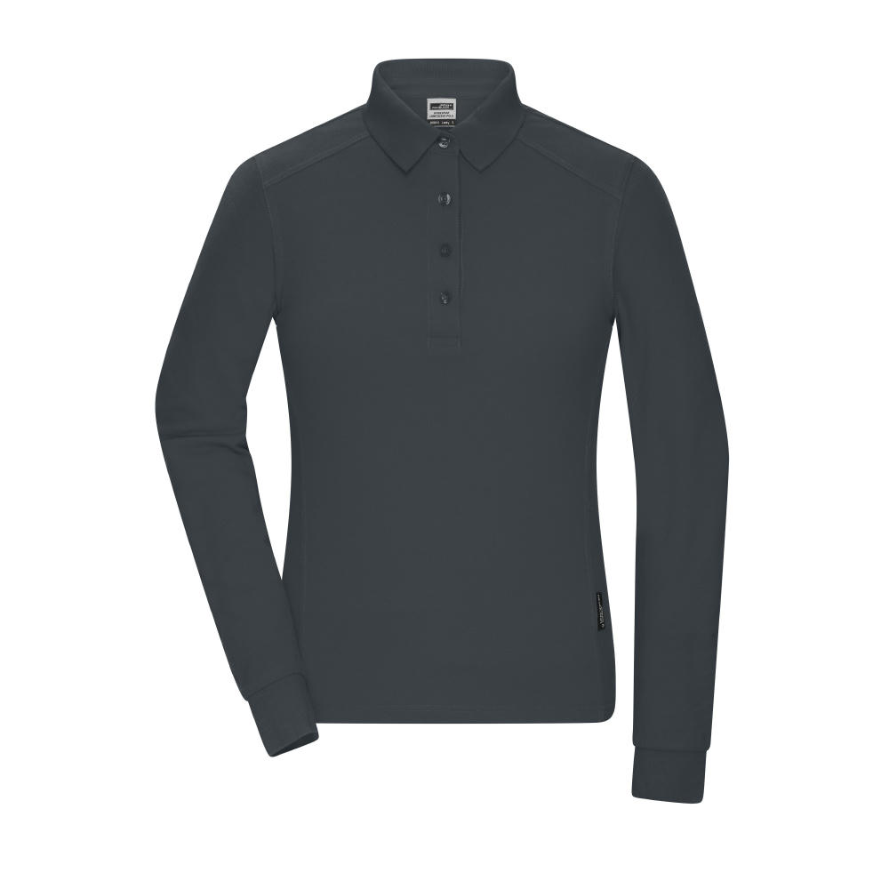 Ladies' Workwear-Longsleeve Polo - Strapazierfähiges und pflegeleichtes Langarm Polo