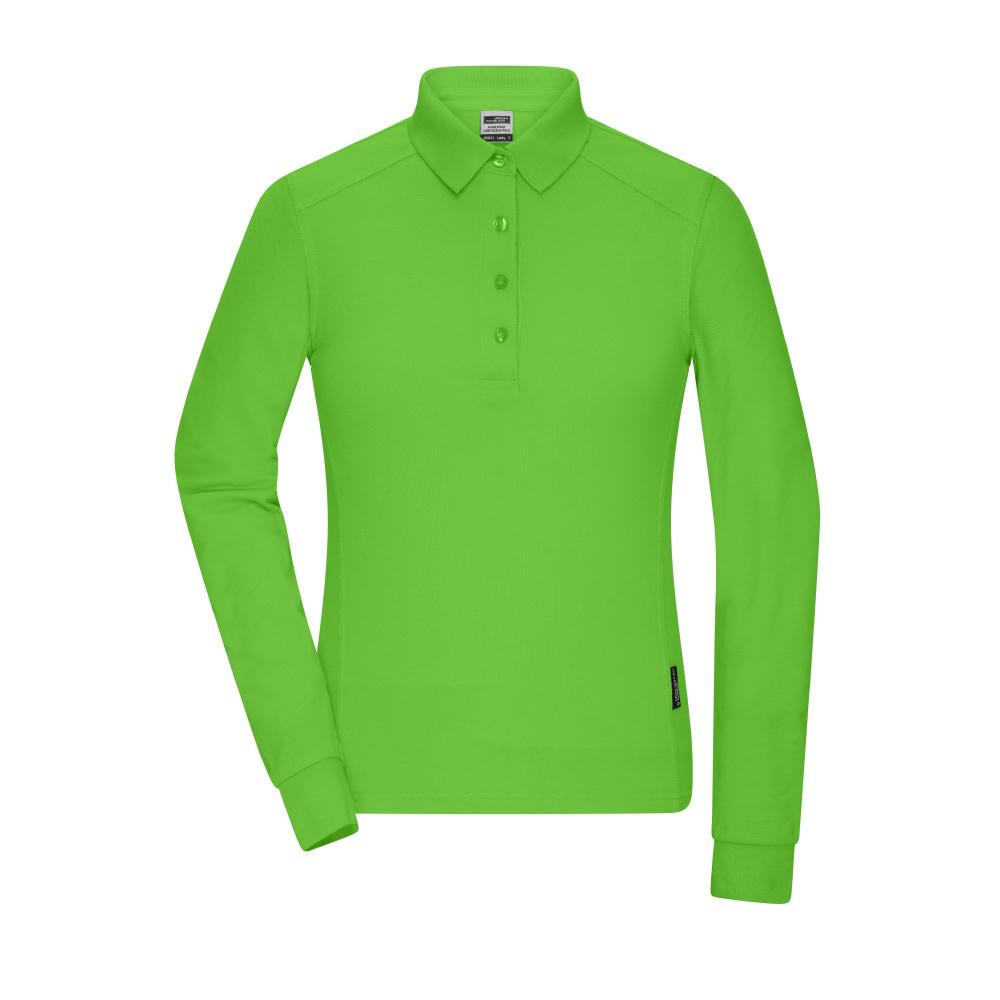 Ladies' Workwear-Longsleeve Polo - Strapazierfähiges und pflegeleichtes Langarm Polo