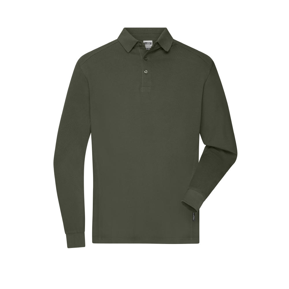 Men's Workwear-Longsleeve Polo-Strapazierfähiges und pflegeleichtes Langarm Polo