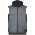 Men's Padded Hybrid Vest-Wattierte Strickfleece Weste im attraktiven Materialmix