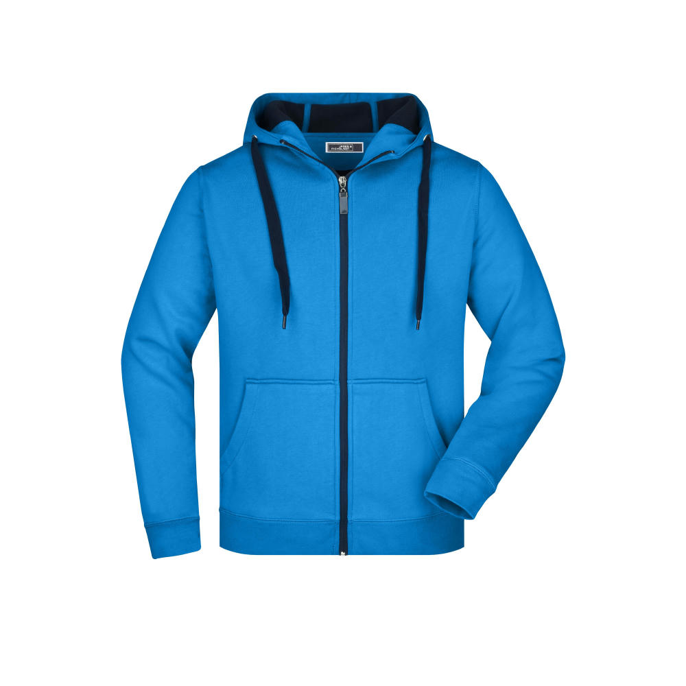 Men's Doubleface Jacket - Sportive Jacke mit Kapuze