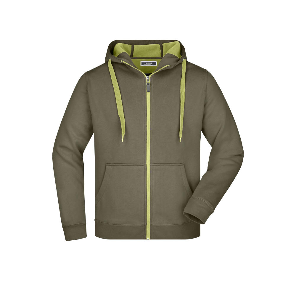 Men's Doubleface Jacket - Sportive Jacke mit Kapuze