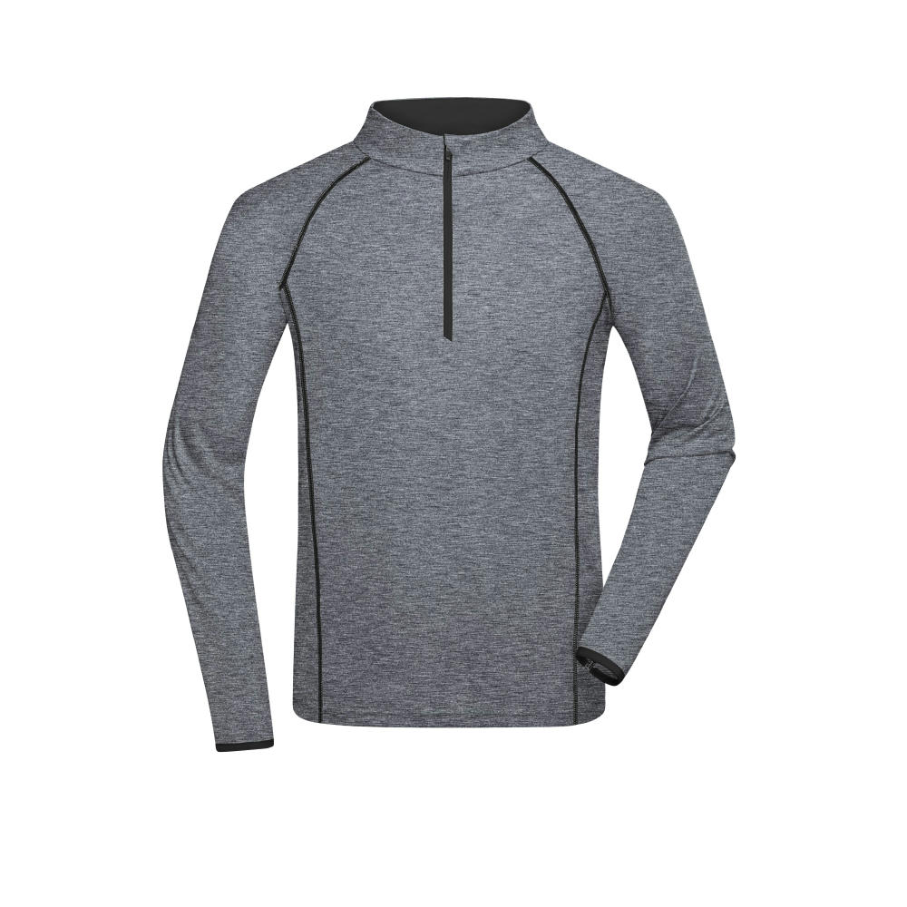 Men's Sports Shirt Longsleeve-Langarm Funktionsshirt für Fitness und Sport