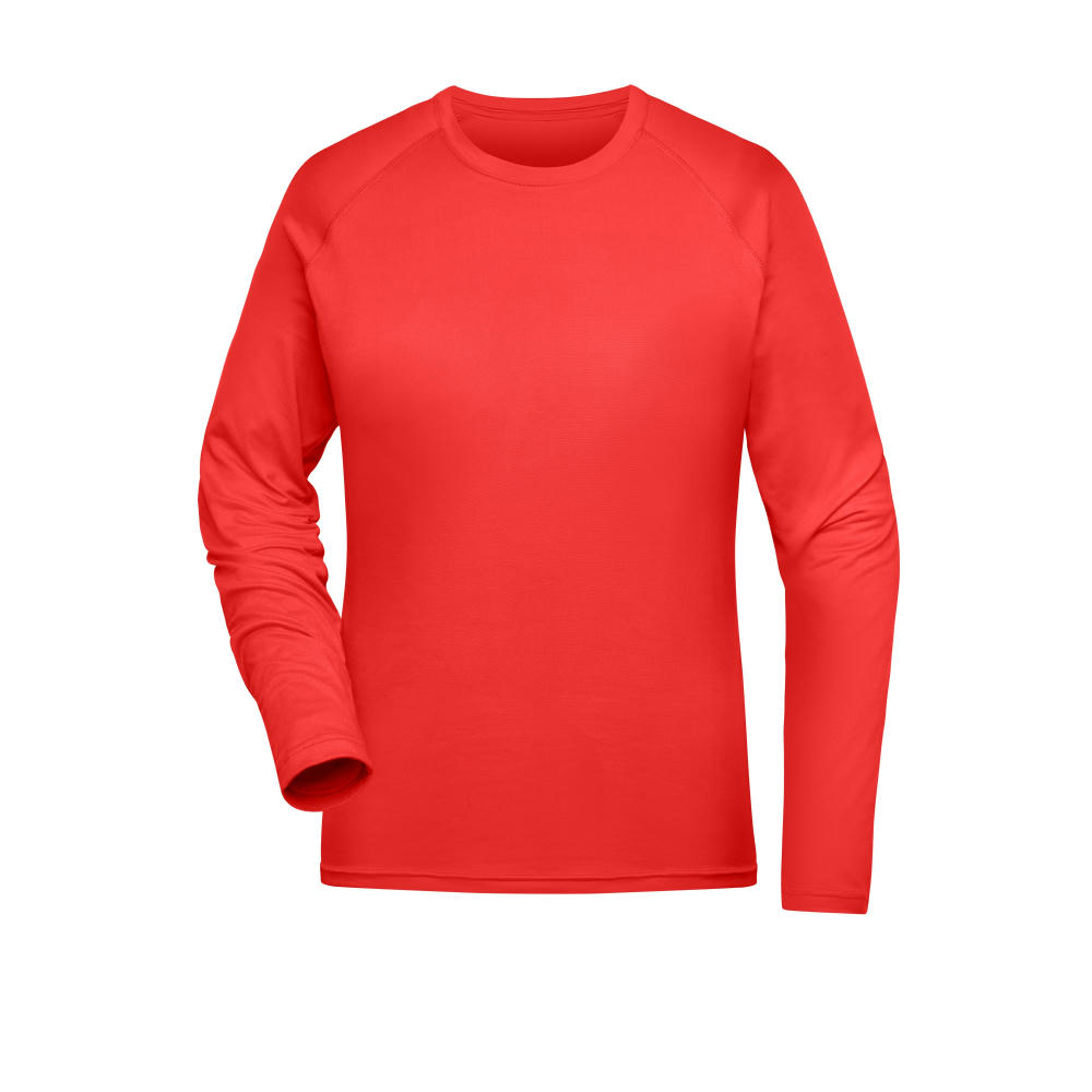 Ladies' Sports Shirt Long-Sleeved-Langarm Funktionsshirt aus recyceltem Polyester für Sport und Fitness