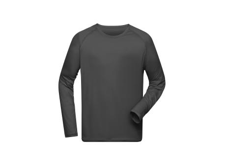 Men's Sports Shirt Long-Sleeved-Langarm Funktionsshirt aus recyceltem Polyester für Sport und Fitness
