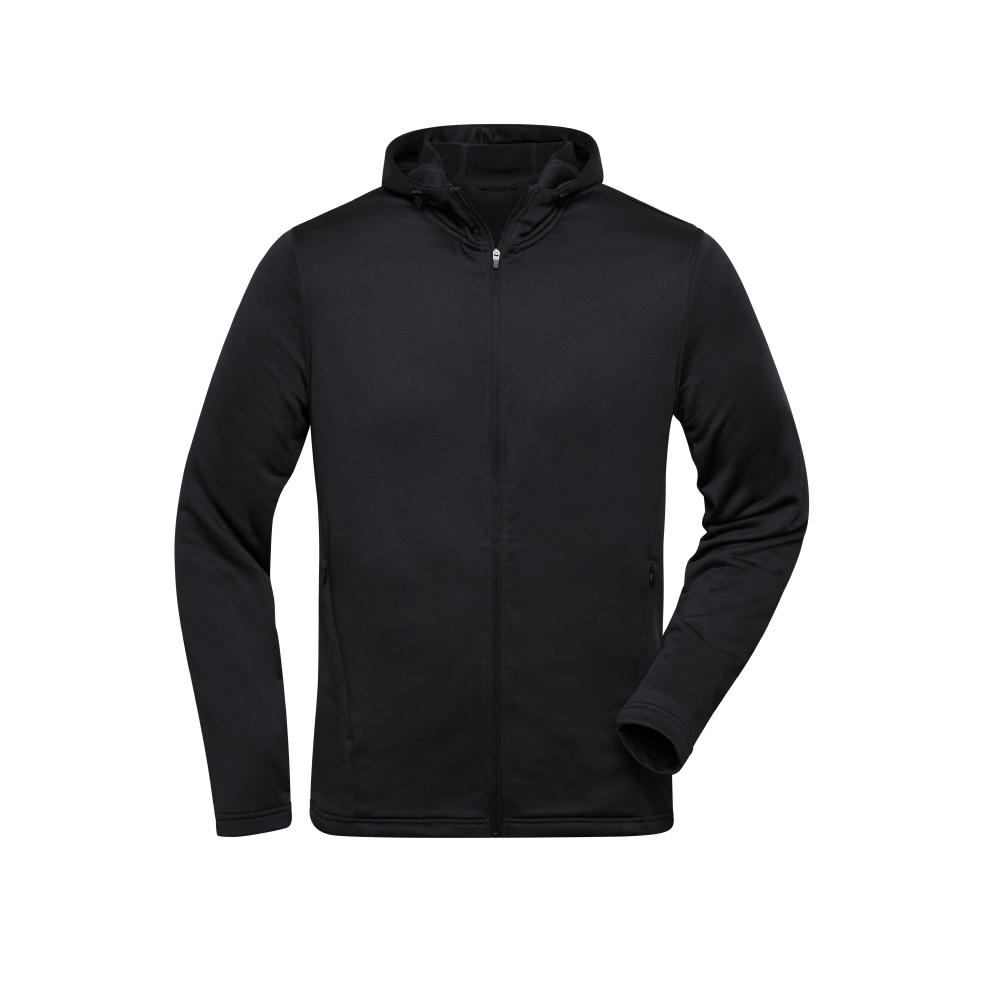 Men's Sports Zip Hoody-Modische Kapuzenjacke aus 100% recyceltem Polyester für Sport und Freizeit