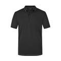 Men's Elastic Polo - Hochwertiges Poloshirt mit Kontraststreifen
