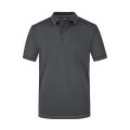 Men's Elastic Polo - Hochwertiges Poloshirt mit Kontraststreifen