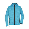 Men's Knitted Fleece Hoody - Kapuzenjacke aus Strickfleece in Melange-Optik