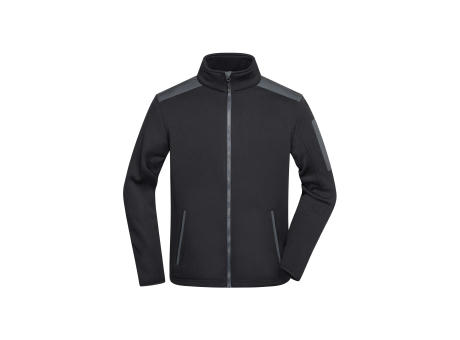 Men's Knitted Fleece Jacket-Superweiche, warme Strickfleece Jacke