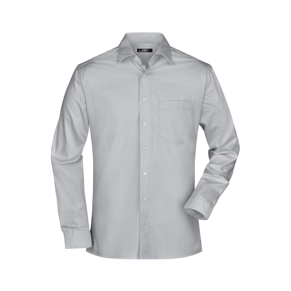 Men's Business Shirt Long-Sleeved-Bügelleichtes, modisches Herrenhemd