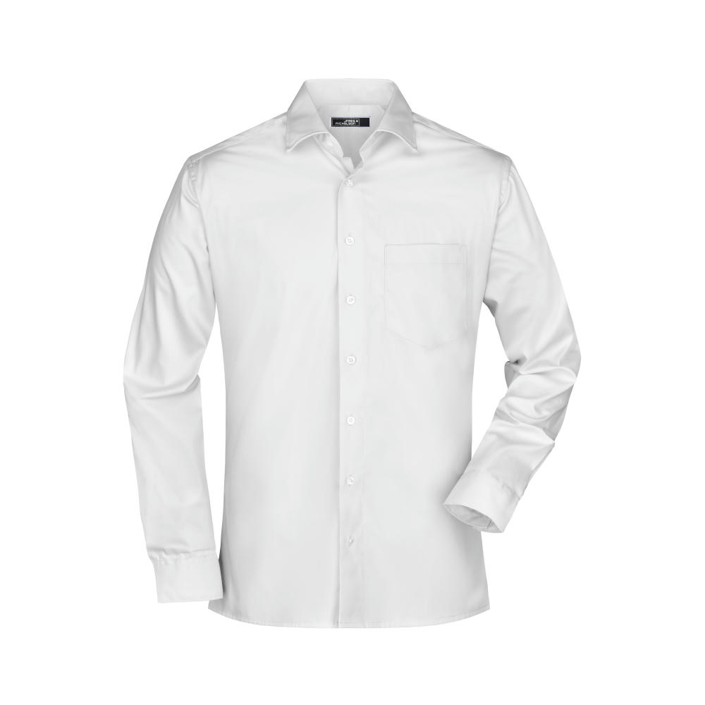 Men's Business Shirt Long-Sleeved-Bügelleichtes, modisches Herrenhemd