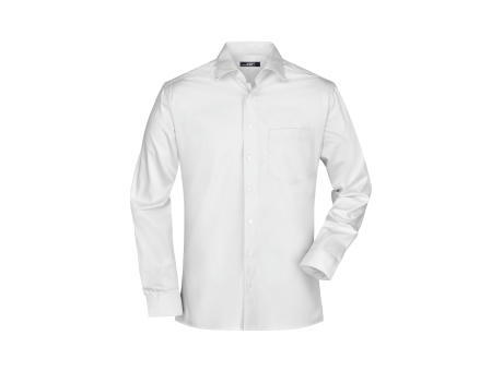 Men's Business Shirt Long-Sleeved-Bügelleichtes, modisches Herrenhemd