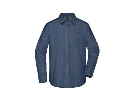 Men's Denim Shirt-Trendiges Jeanshemd