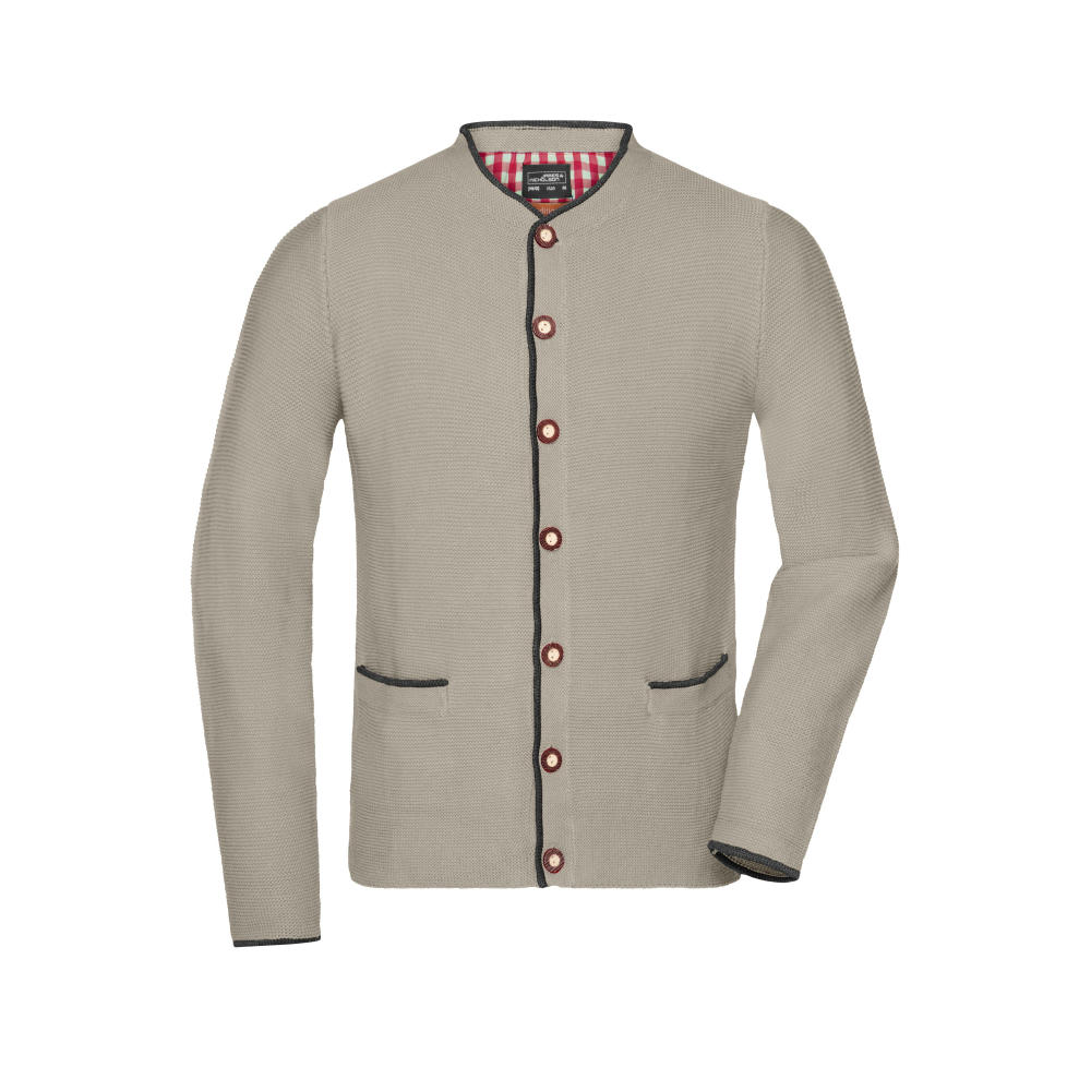 Men's Traditional Knitted Jacket-Strickjacke im klassischen Trachtenlook