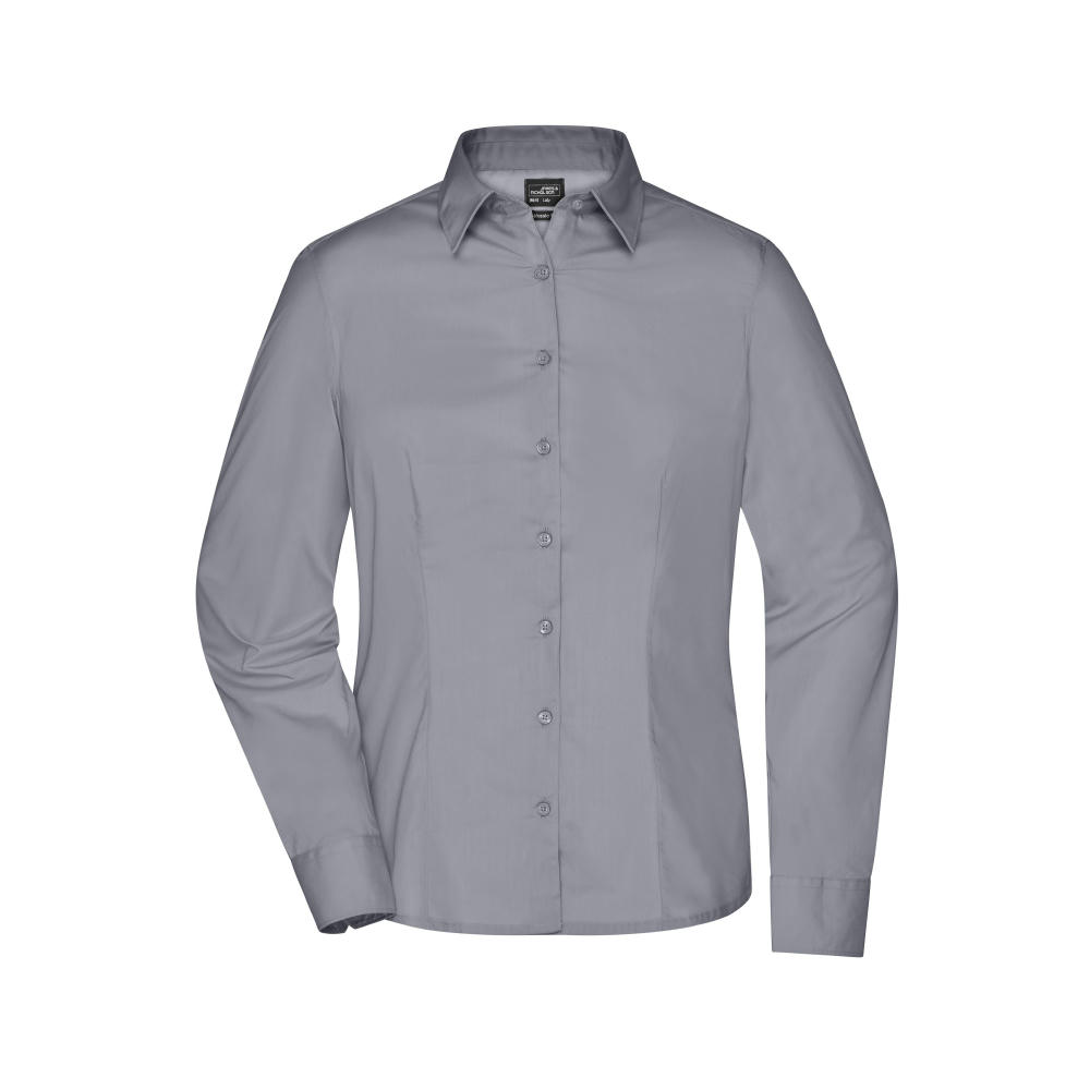 Ladies' Business Shirt Long-Sleeved-Klassisches Shirt aus strapazierfähigem Mischgewebe