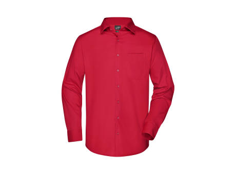 Men's Business Shirt Long-Sleeved-Klassisches Shirt aus strapazierfähigem Mischgewebe