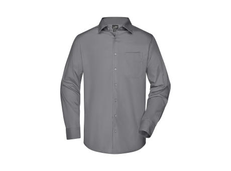 Men's Business Shirt Long-Sleeved-Klassisches Shirt aus strapazierfähigem Mischgewebe