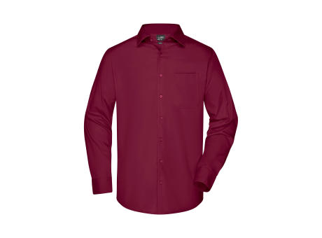 Men's Business Shirt Long-Sleeved-Klassisches Shirt aus strapazierfähigem Mischgewebe