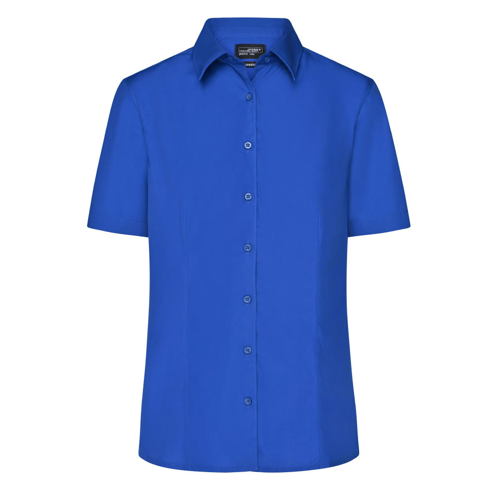 Ladies' Business Shirt Short-Sleeved - Klassisches Shirt aus strapazierfähigem Mischgewebe