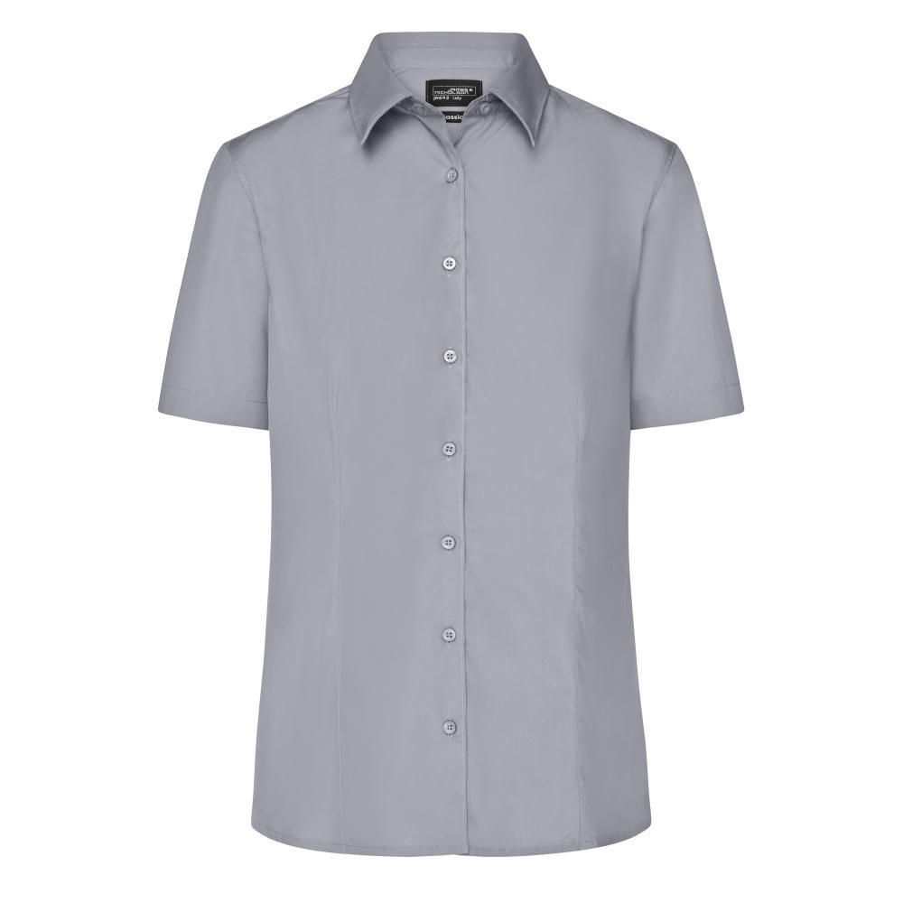 Ladies' Business Shirt Short-Sleeved-Klassisches Shirt aus strapazierfähigem Mischgewebe