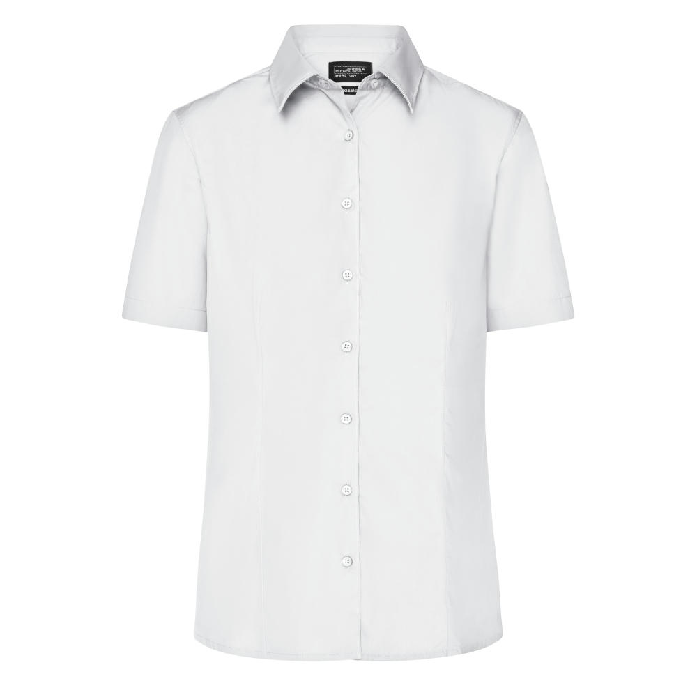 Ladies' Business Shirt Short-Sleeved-Klassisches Shirt aus strapazierfähigem Mischgewebe