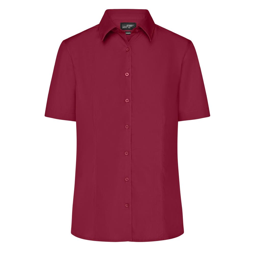Ladies' Business Shirt Short-Sleeved - Klassisches Shirt aus strapazierfähigem Mischgewebe