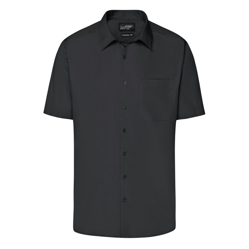 Men's Business Shirt Short-Sleeved - Klassisches Shirt aus strapazierfähigem Mischgewebe
