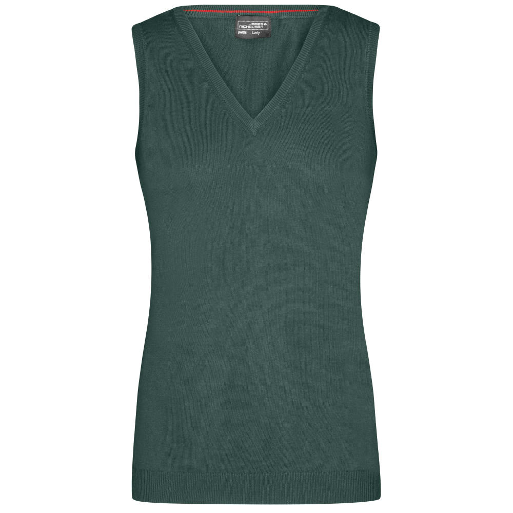 Ladies' V-Neck Pullunder-Klassischer Baumwoll-Pullunder